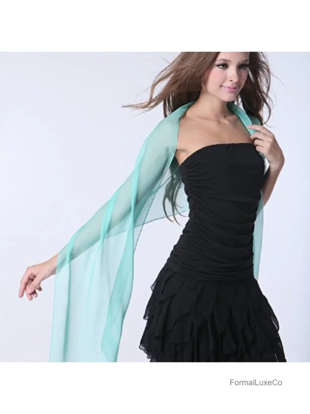 Silky Soft Chiffon Scarf Wrap, Lightweight Polyester Fashion Scarf